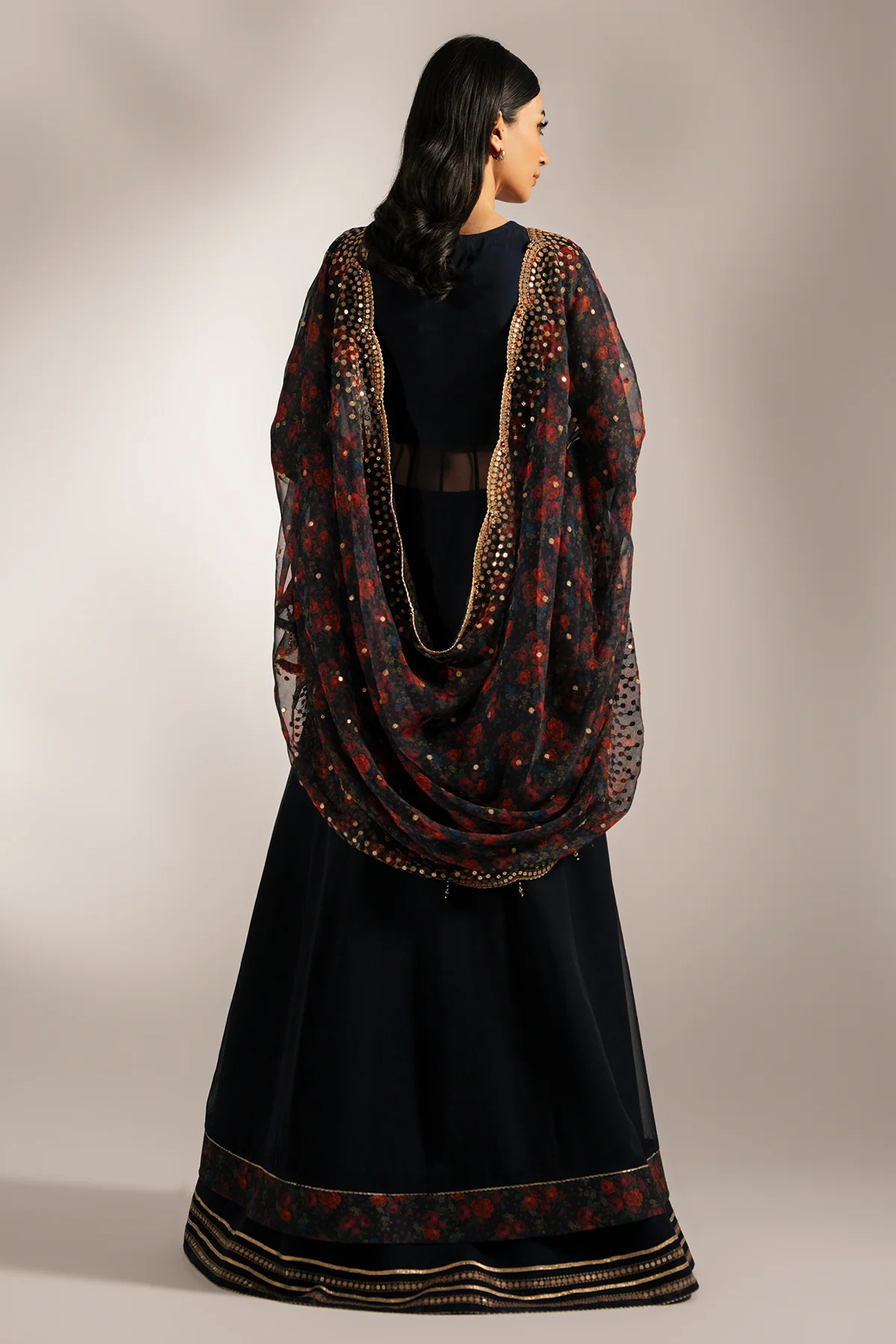 EMBROIDERED CHIFFON UC-3073
