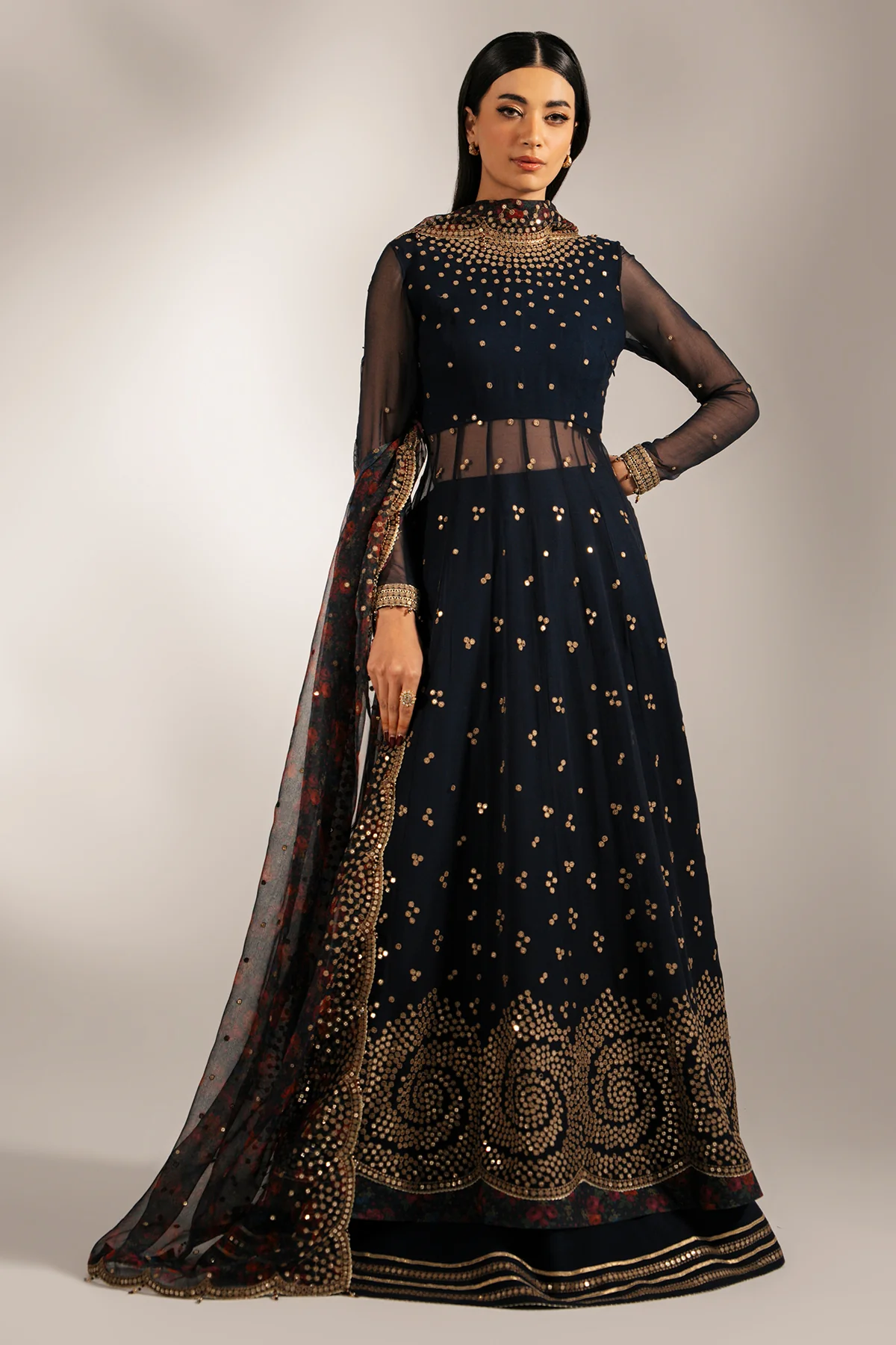 EMBROIDERED CHIFFON UC-3073 4 EMBROIDERED CHIFFON UC-3073