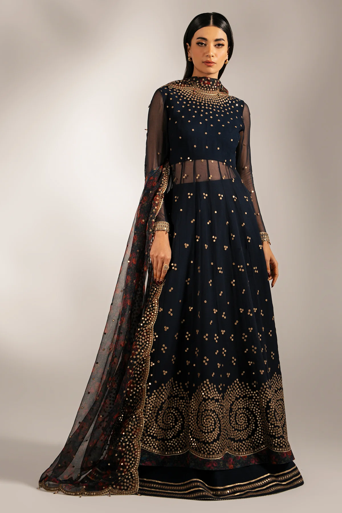 EMBROIDERED CHIFFON UC-3073 5 EMBROIDERED CHIFFON UC-3073