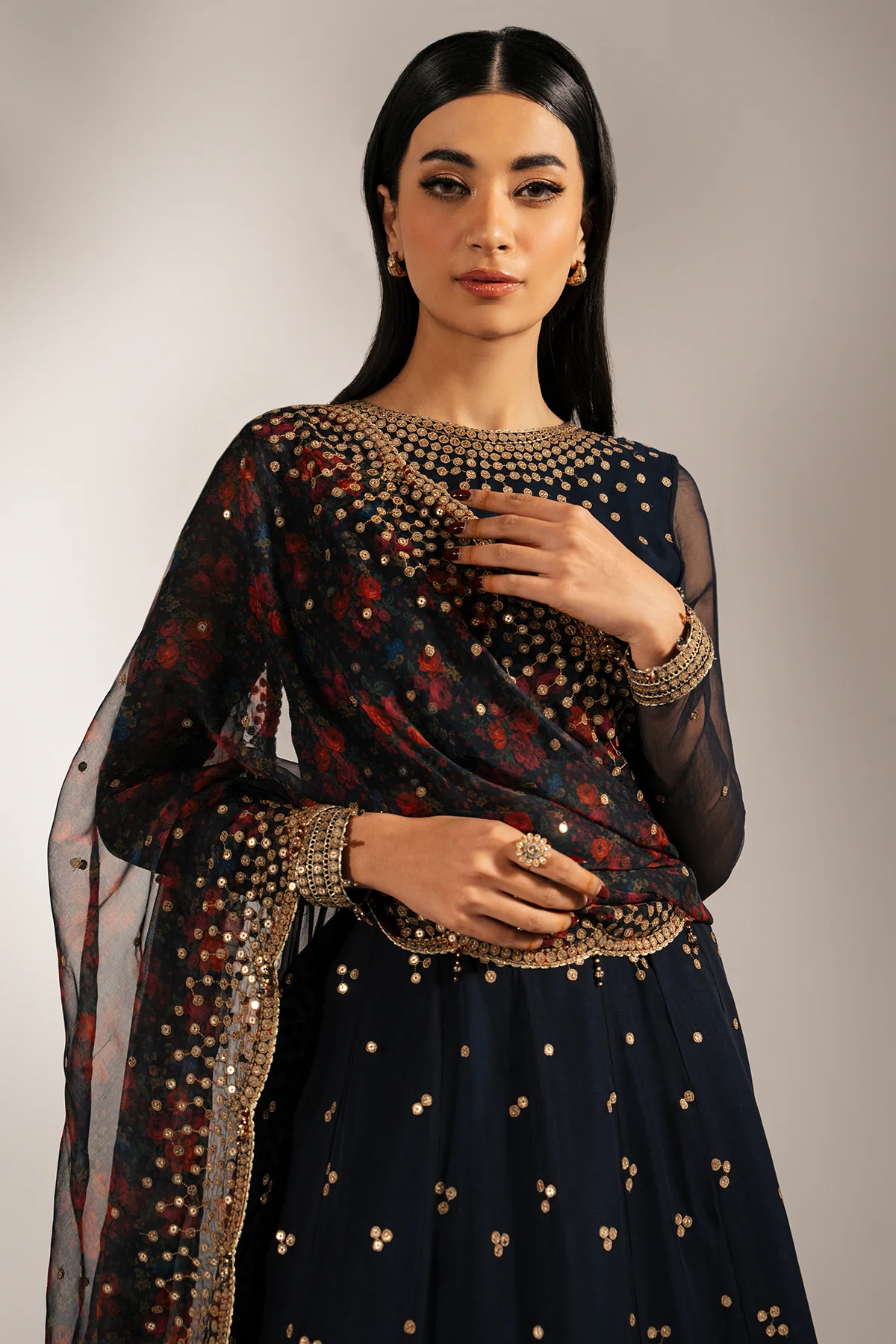 EMBROIDERED CHIFFON UC-3073 7 EMBROIDERED CHIFFON UC-3073