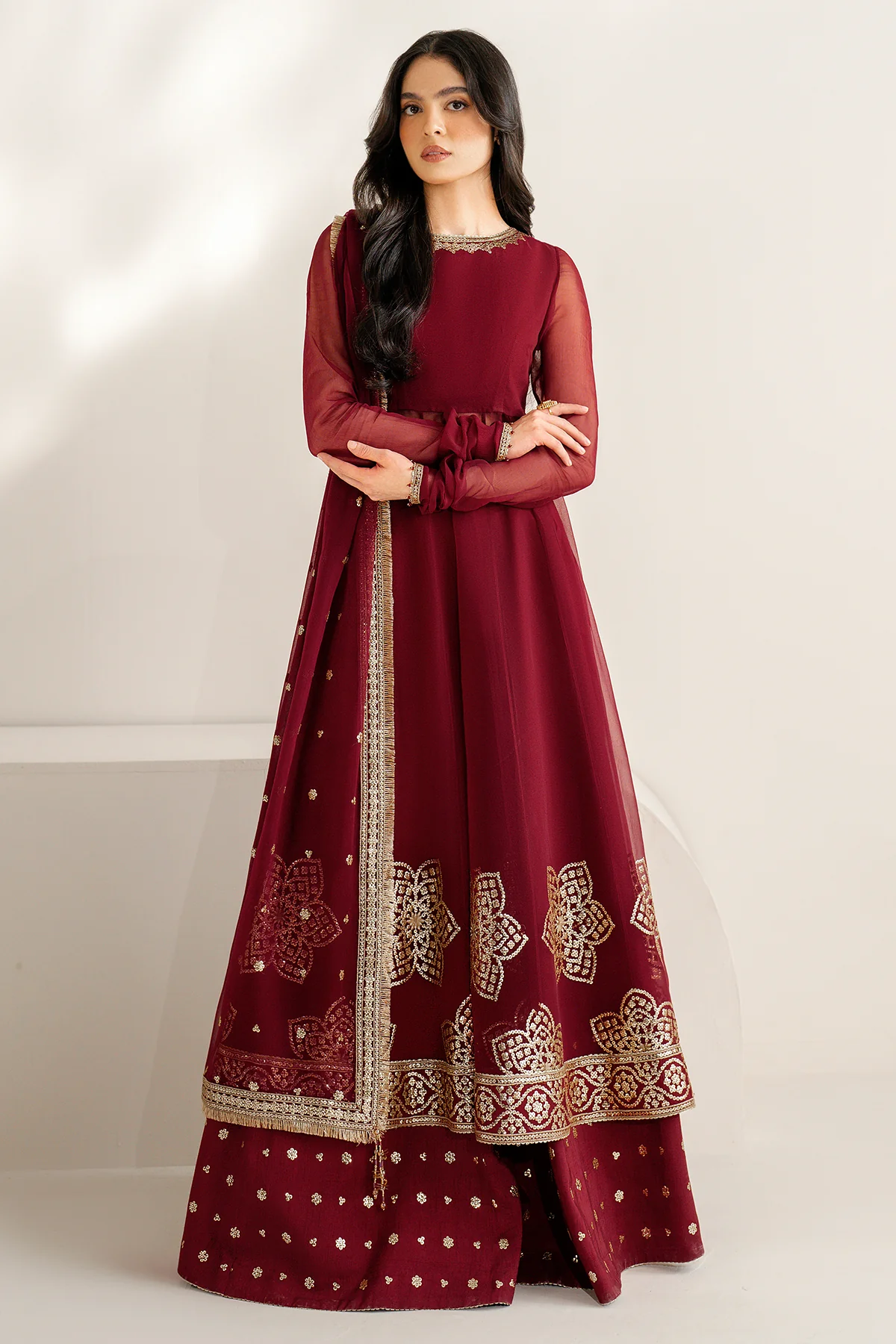 EMBROIDERED CHIFFON UC-3098 2 EMBROIDERED CHIFFON UC-3098