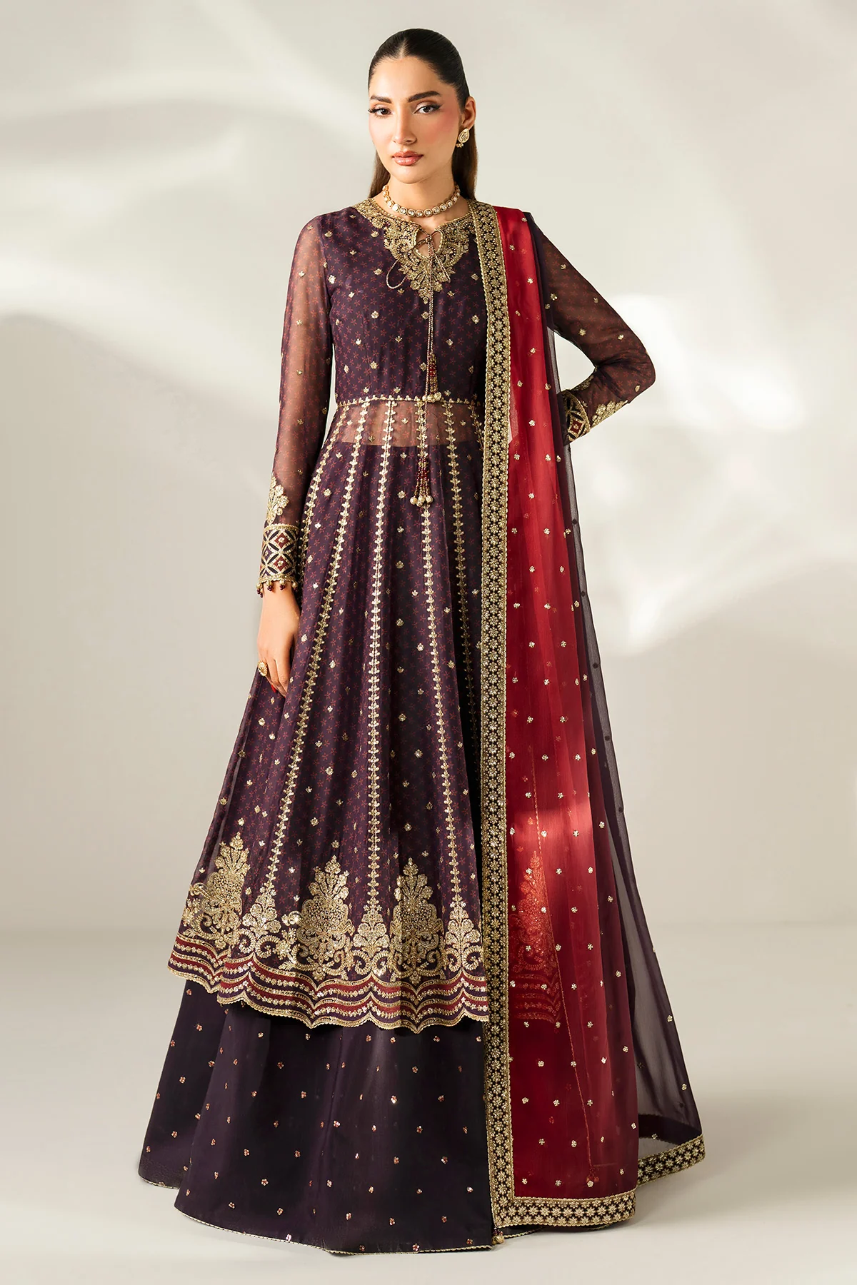 EMBROIDERED CHIFFON UC-3088
